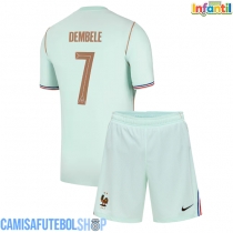 Camisa de time de futebol França Ousmane Dembele #7 Replicas 2º Equipamento Infantil Mundo 2026 Manga Curta (+ Calças curtas)